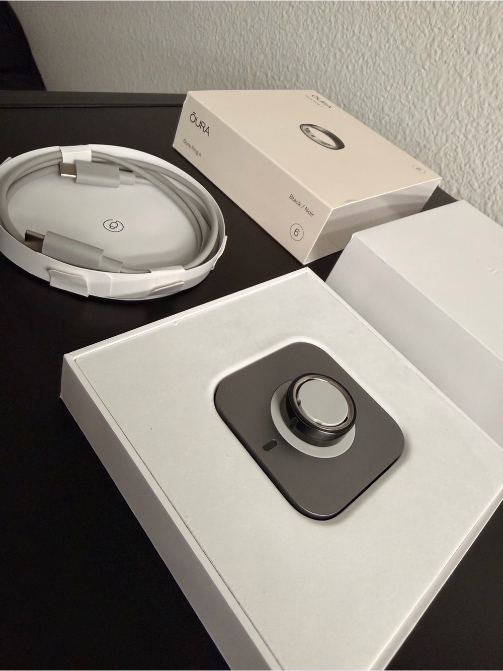Oura Ring Gen 4 Black Size 6 | Fully Functional
